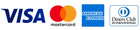 Visa, Mastercard, Amex, Diners