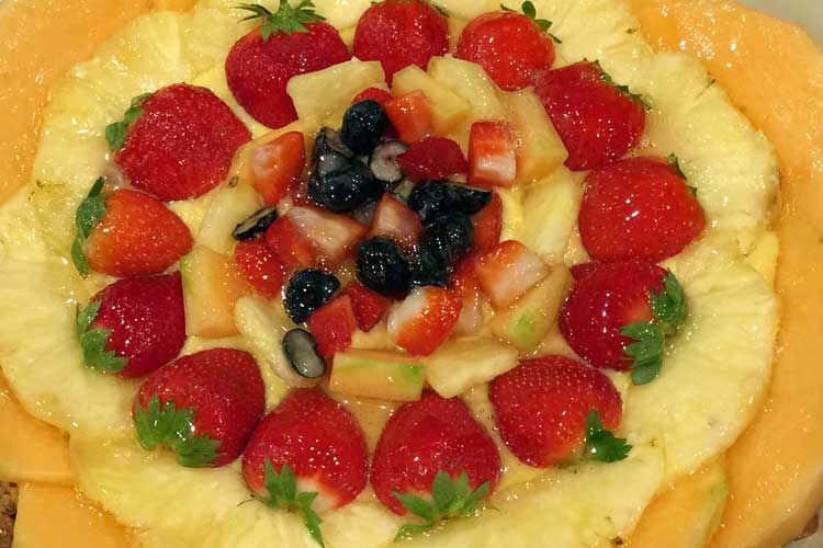 crostata alla frutta senza glutine e senza lattosio da Ghiotto Ristorante Pizzeria
